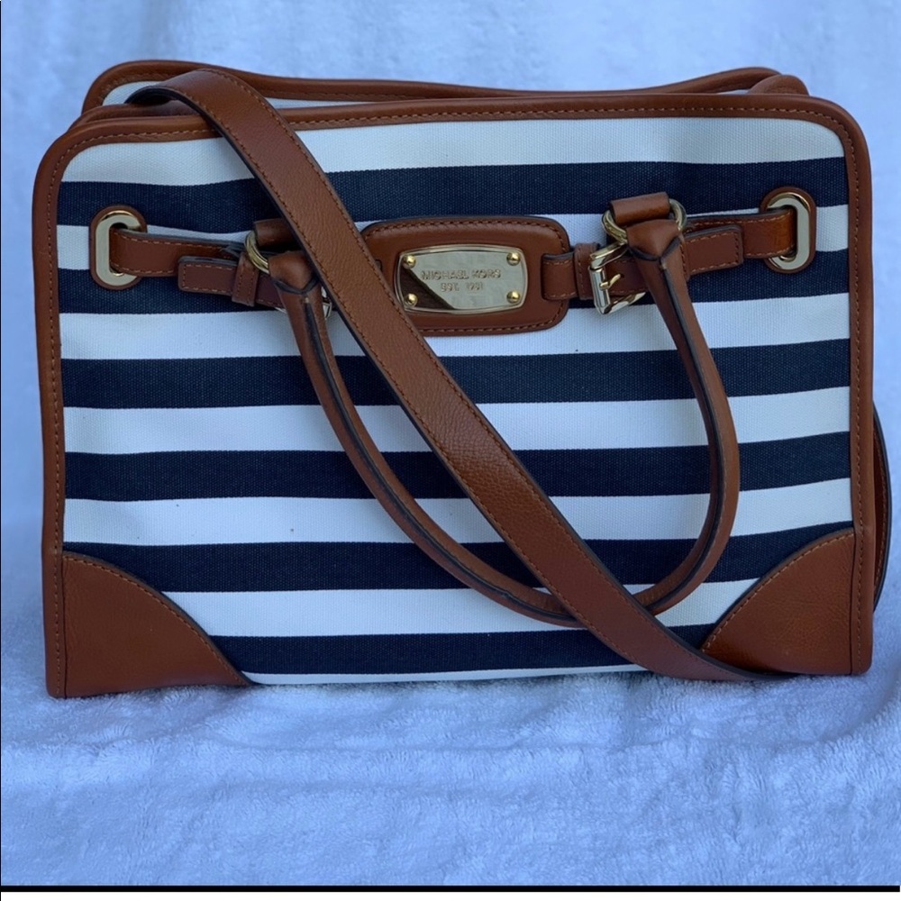 Michael Kors Hamilton Canvas Satchel